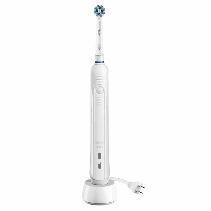 Oral-B White Pro 1000 Power Rechargeable Toothbrush Braun Oral Hygiene Care Set