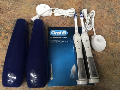 Oral-B Professional Deep Sweep 4000 Rechargeable Electric Toothbrush 2-Pack