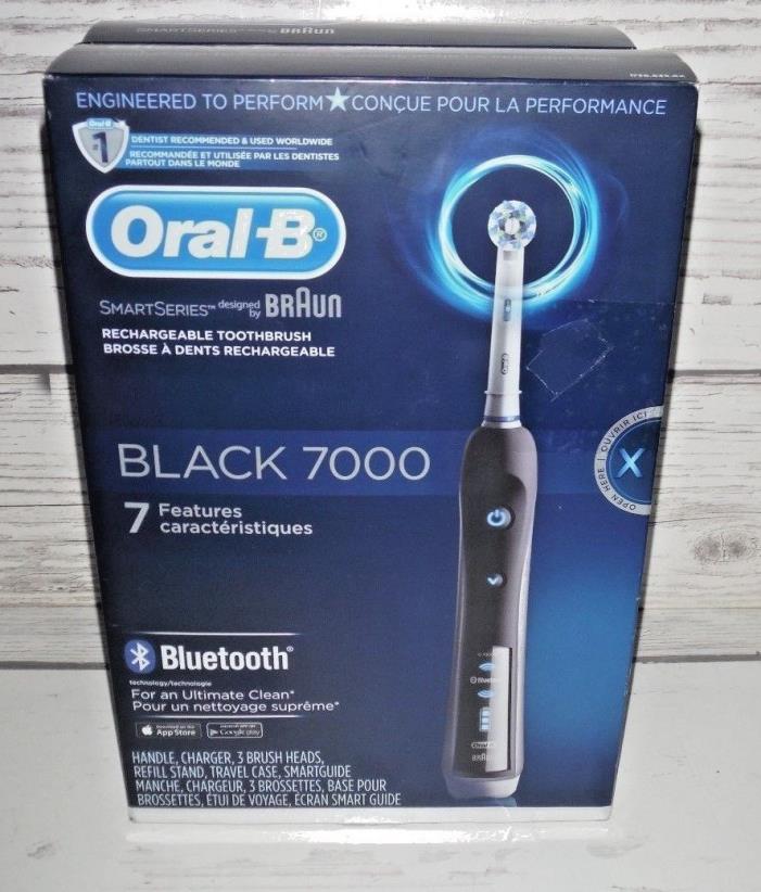 Oral-B Pro 7000 SmartSeries Black Electric Toothbrush Powered Braun New in Box