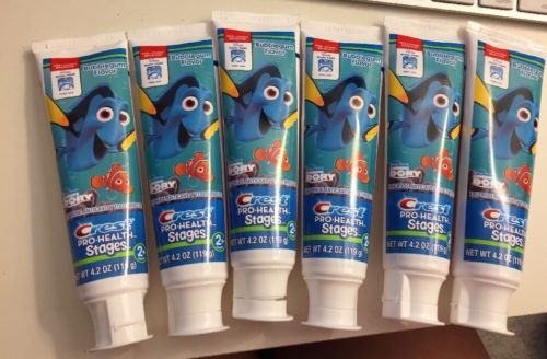 CREST Disney Pixar Finding Dory BUBBLEGUM Toothpaste NEW 4.2 oz Exp 10/2020 x 6
