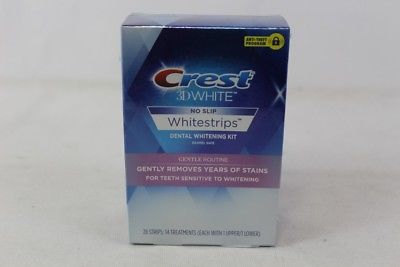 Crest 3D White No Slip Whitestrips Gentle Routine Teeth Whitening Kit 28 Strips