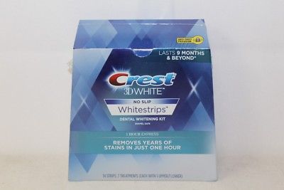 Crest 3D White No Slip Whitestrips 1 Hour Express Whitening Kit 14 Strips 2020