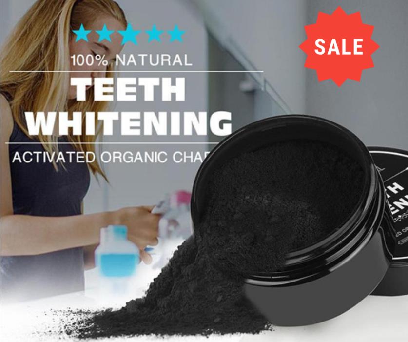 100% ORGANIC COCONUT ACTIVATED CHARCOAL NATURAL TEETH WHITENING POWDER