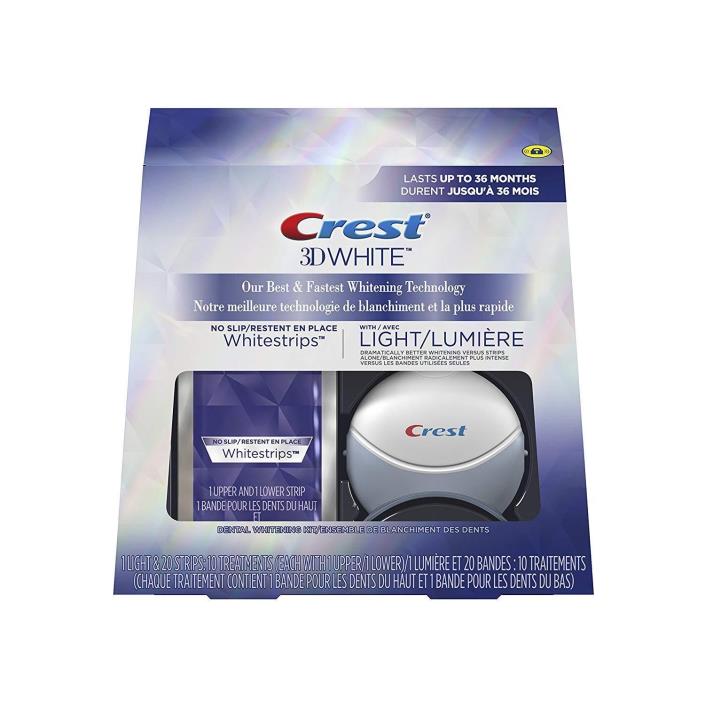 Crest 3D White Whitestrips with Light, 10 Count