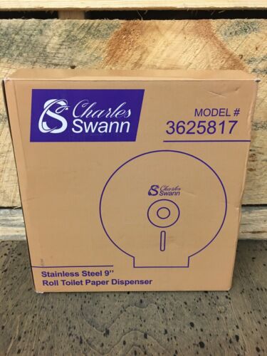Charles Swann Stainless Steel 9” Roll Toilet Paper Dispenser