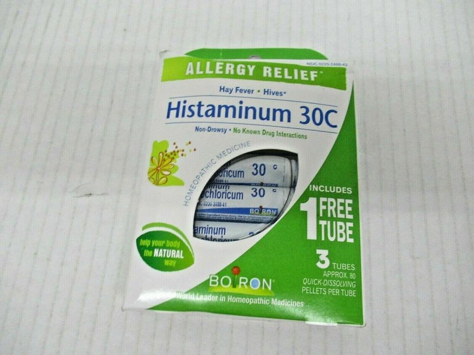 Boiron Histaminum 30C Allergy Relief Non Drow 80 Pellets Exp Oct 2022