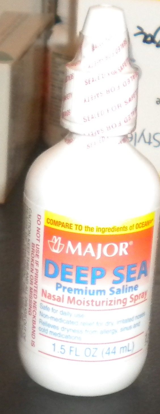 NEW (1) DEEP SEA Premium Saline Nasal Moisturizing Spray 1.5 fl oz