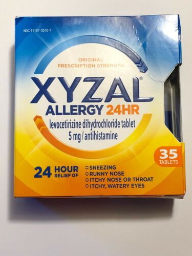XYZAL ALLERGY 24 HR, 5mg / antihistamine, 35 Tablets