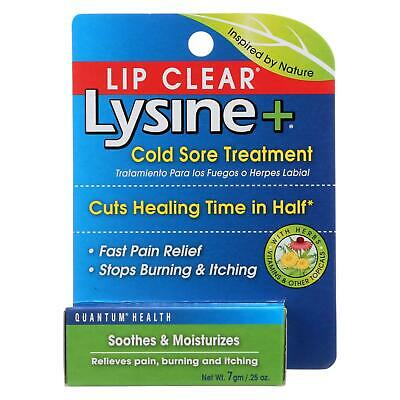 Quantum Lipclear Lysine And Cold Sore Treatment All Natural Ointment - 0.25 Oz