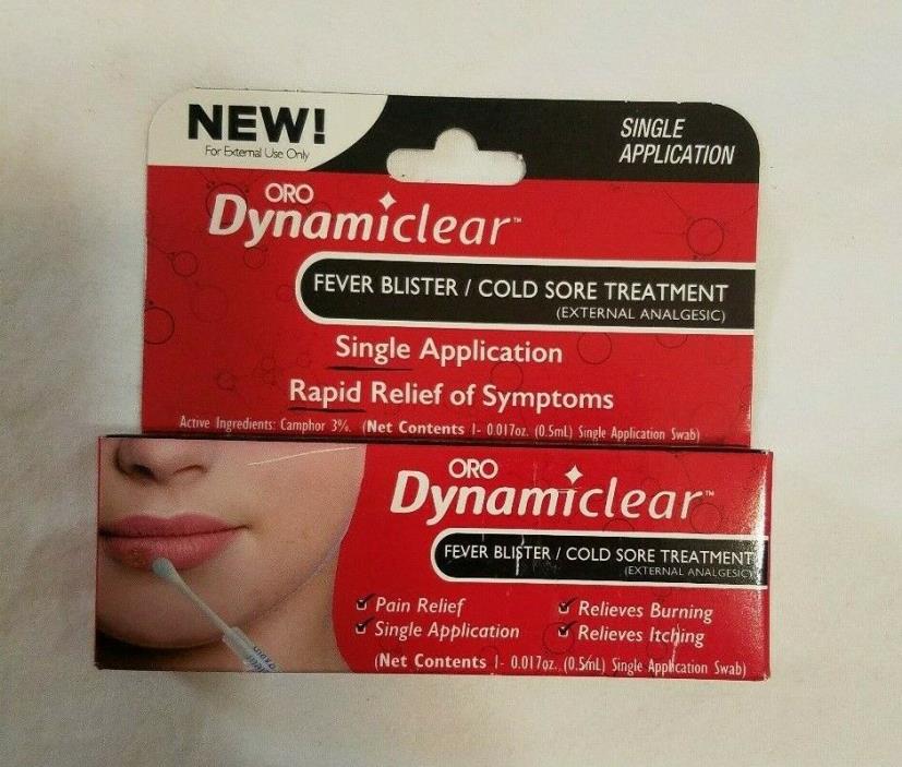 ORO Dynamiclear Fever Blister/Cold Sore Treatment Single Application Exp 9/2019
