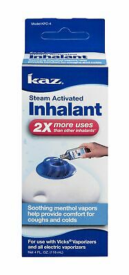 Kaz Steam Activated Inhalant Menthol Vapor for Coughs & Colds 4fl oz (Pack of 6)