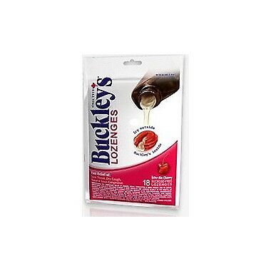 BUCKLEY'S SYRUP Lozenges 18 Cherry CANADIAN