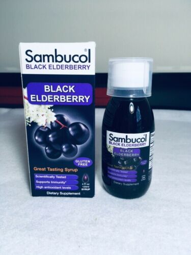 Sambucol Black Elderberry Original 4 Fl Oz Gluten Free Syrup NIB
