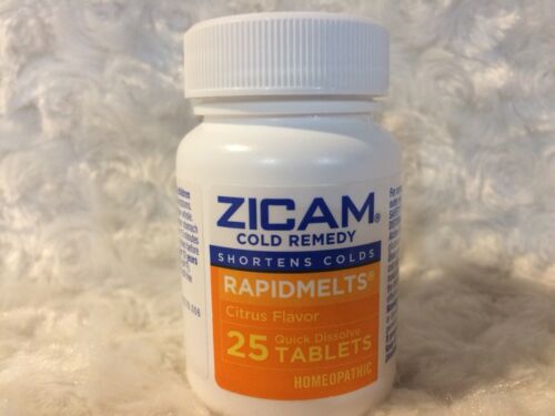 Zicam Cold Remedy RapidMelts Great Tasting Citrus Flavor 25 Tablets EXP 10/20