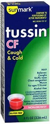 sunmark - Cough Relief - 100 mg / 10 mg / 5 mg Strength - Liquid 8 oz.-McK