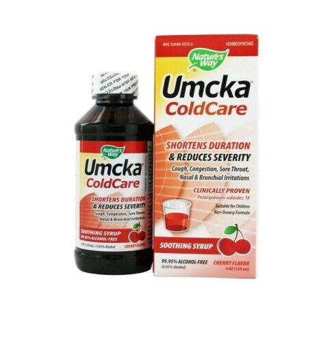 Nature's Way Umcka Cold Care Soothing Syrup Child Safe Cherry 8oz. Exp 6/30/2020