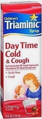 Children's Triaminic Day Time Cold & Cough Syrup- Cherry -4oz