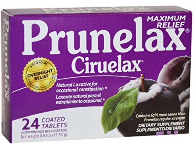 Prunelax Ciruelax MAXIMUM RELIEF Natural Laxative for Constipation 60 Tablets