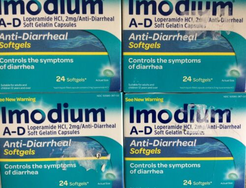 4 Pack - Imodium A-D Anti-Diarrheal Softgels, 96 TOTAL Gels, EXP: 02/21-06/21