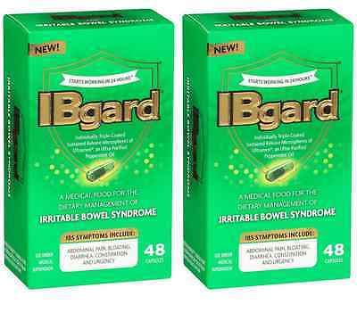 2 Pack IBgard Management of Irritable Bowel Syndrome 48 x2 Capsules Exp 3/2021