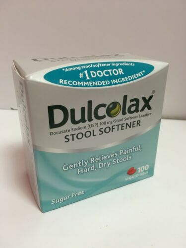 Dulcolax Stool Softener, Sugar Free, 100 Liquid Gels, EXP 4/21