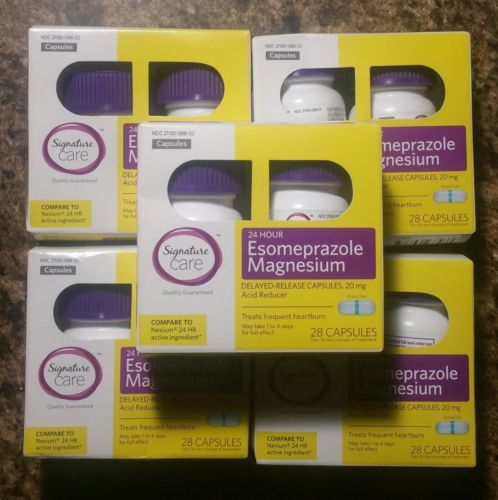 EXP. 09/2018 Signature Care Esomeprazole 20 mg Acid Reducer, 140 capsules