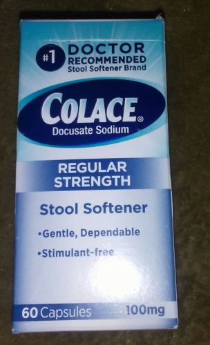 COLACE REGULAR STRENGTH STOOL SOFTENER - 60 CAPSULES