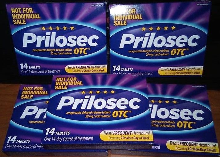 PRILOSEC OTC Omeprazole 5 Boxes 70 Count Sealed 3/2020