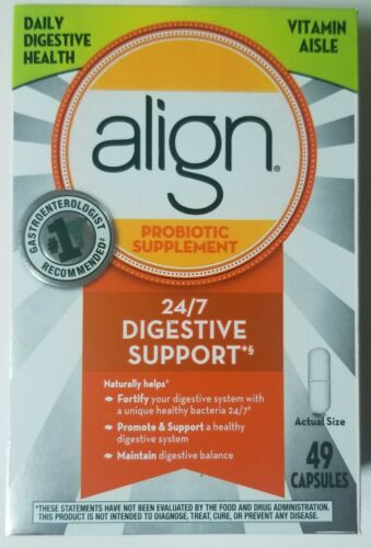 Align Probiotic Supplement 49 Pack New - Exp 04/2020 - 24/7 Digestive Support