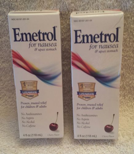 2 Emetrol For Nausea 4 Fl. Oz. Each Cherry Flavor