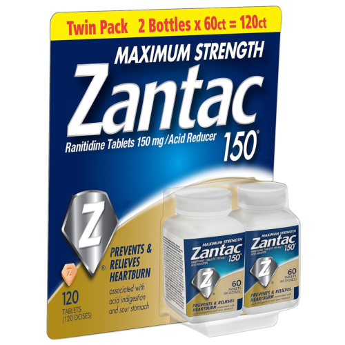 Zantac 150 Maximum Strength Tablets, Regular, 120 Count