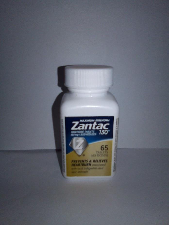 Maximum Strength Zantac 150 Tablets 65 Count Exp 4/2021