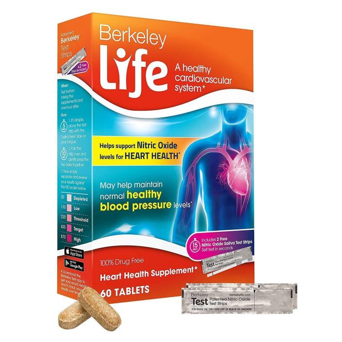 Berkeley Life Heart Health Supplement 60 Tablets, EXP 03/2019