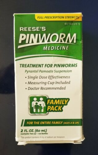 Reese's Pinworm Medicine 2 oz Family Pack -Expiration 11-2020- Free Shipping New