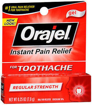 ORAJEL - Instant Pain Relief Regular Strength Acts Quickly - 0.25 oz. (7 g)