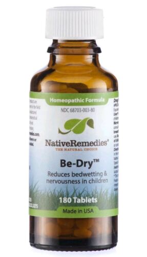 Native Remedies Be-Dry Tablets - Natural Homeopathic Formula Reduces Bedwetting
