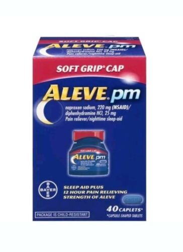 Aleve PM Caplets, Soft Grip Cap, 40 Count
