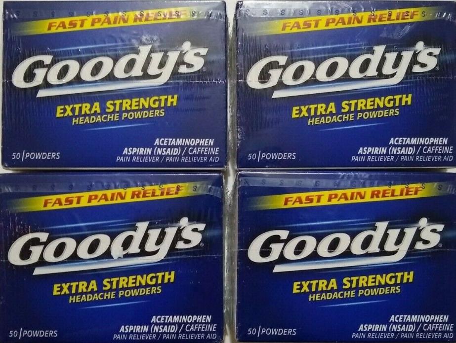 Goody's Headache Powders Pain Reliever Extra Strength - 50 ct, 4 BOX PACK
