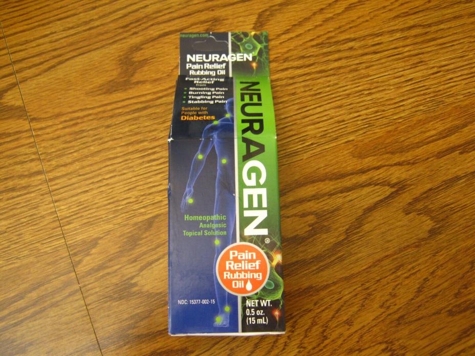 Neuragen Pain Relief Rubbing Oil Homeopathic Topical Solution .5 oz.EXP 6/20
