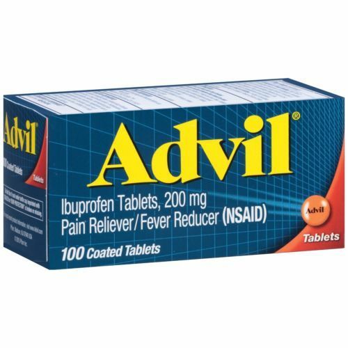 Advil Pain Reliever/Fever Reducer Ibuprofen Coated Tablets, 200 mg, 100 Ct 12/20