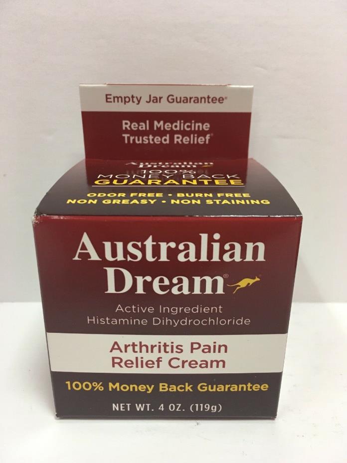 Australian Dream Arthritis Pain Relief Cream 4oz Ex12/21