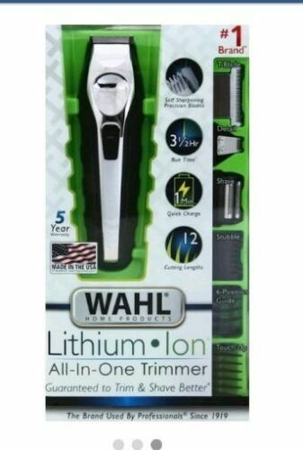 Wahl Lithium Ion Multigroom Electric Trimmer - 9888-600 17 PIECE New, Fast Ship