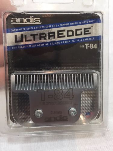 Andis UltraEdge T-84 Clipper Replacement Blade AG/BG # 21641 2.4mm Carbonized