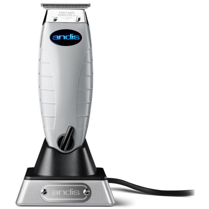 Andis Cordless T-Outliner Trimmer, LED, Carbon Steel, Lithium-Ion Battery Barber