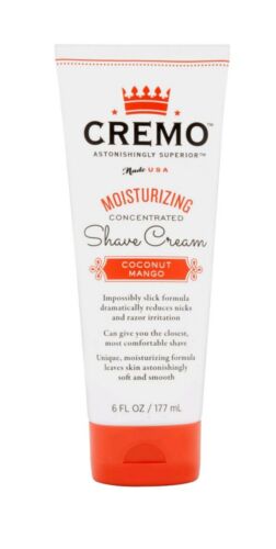 New Sealed Cremo Moisturizing Shave Cream Coconut Mango Superior 6 fl oz $0 Ship