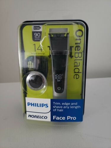 New Philips Norelco OneBlade Face Pro – Trim, Edge, Shave QP6520/70 14 settings