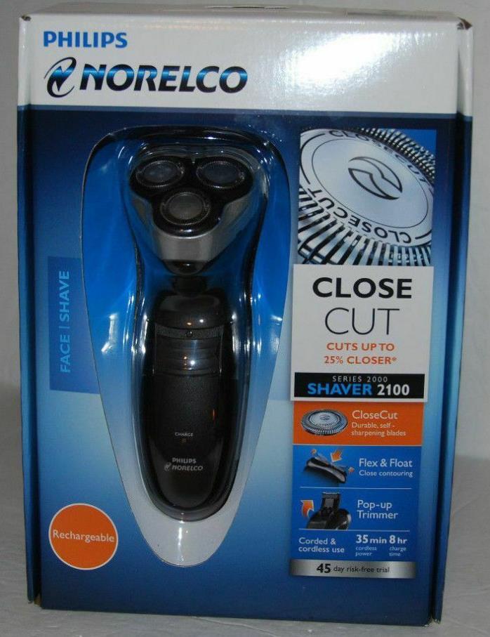 New Norelco 2100 Razor 6948XL/41 Cordless Rechargeable Men's Electric Shaver