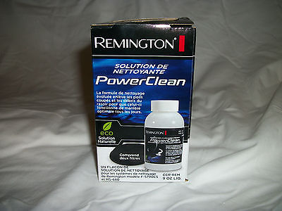 REMINGTON PowerClean ADVANCED CLEANING 9OZ REFILL w/ 2 Filters POWER CLEAN NEW
