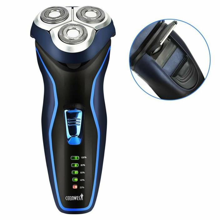 Electric Razor with Pop-up Trimmer Rechargeable Electric Shaver Waterproof