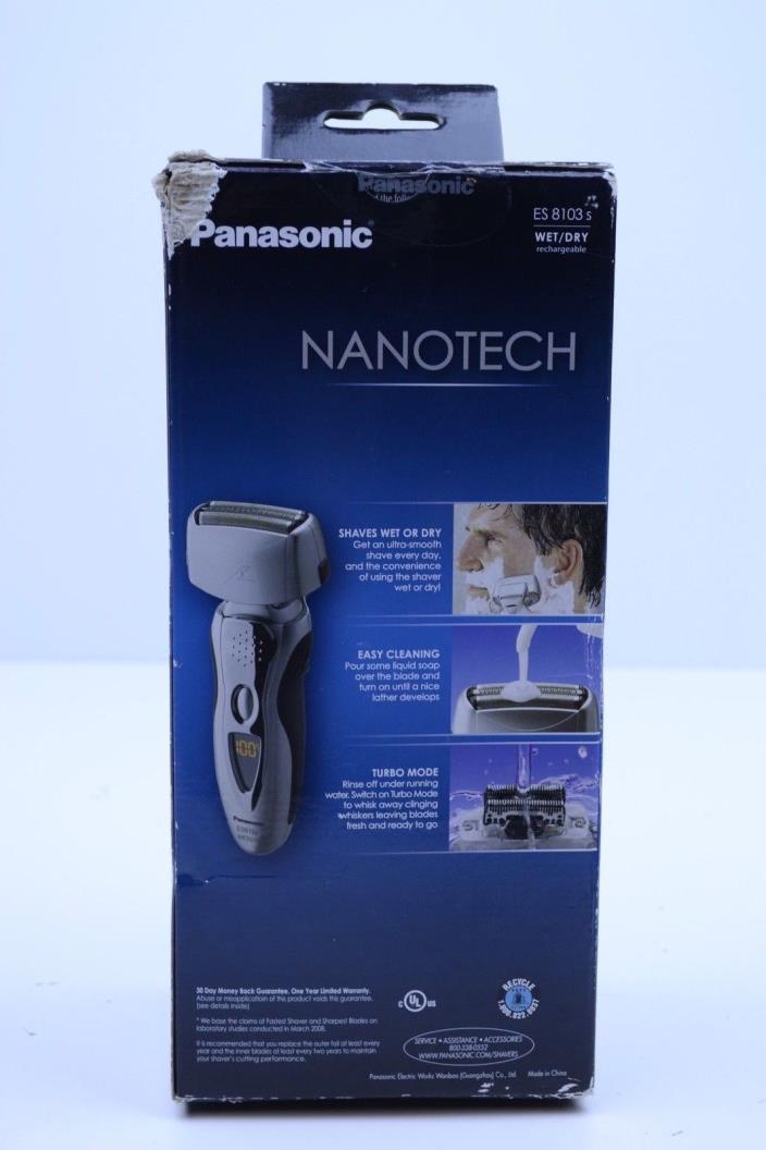 Panasonic ARC ES8103s Wet Dry Recahrgeable New Sealed Nanotech